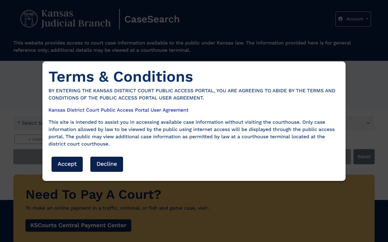 Morton County court records Kansas CaseSearch portal