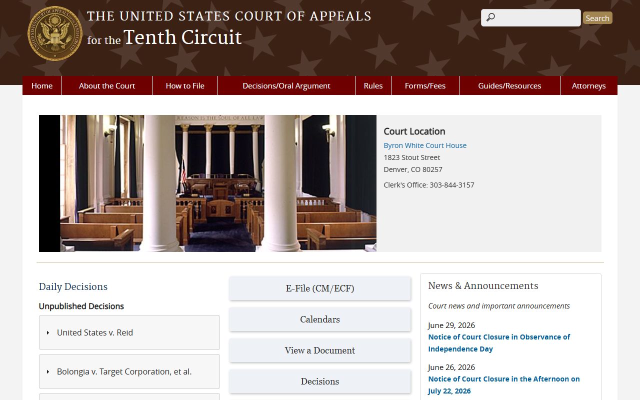 Morton County court charges and Tenth Circuit federal appeal context