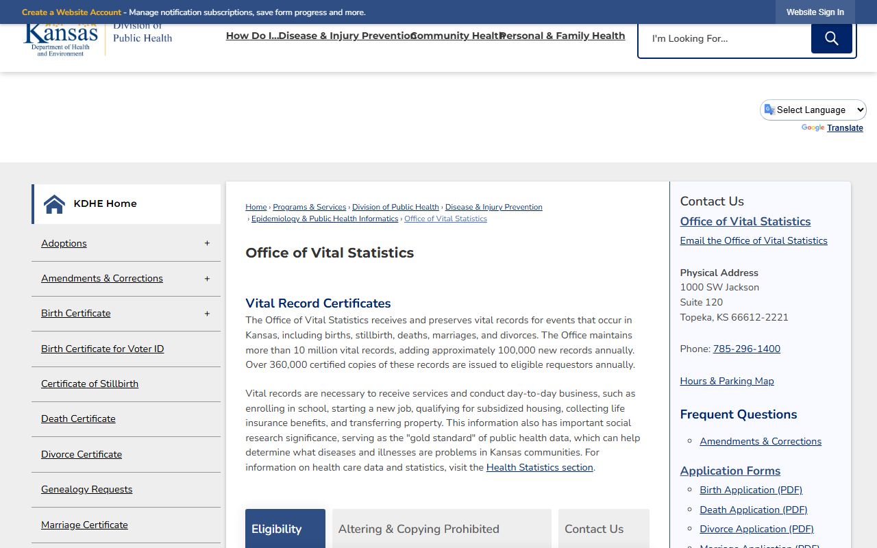 Morton County marriage and divorce records KDHE Office of Vital Statistics